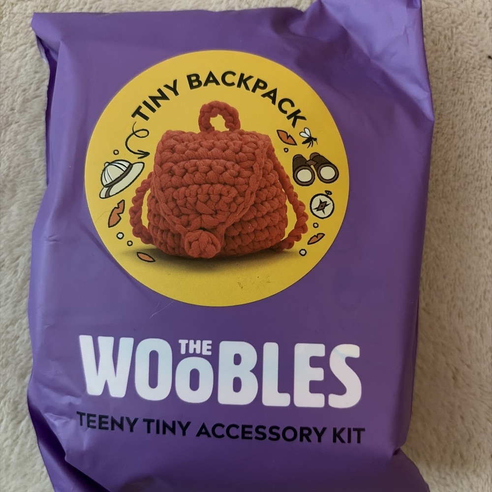 Brand New Sealed‎ The Woobles Tiny Backpack Teeny Tiny Accessory Crochet Kit